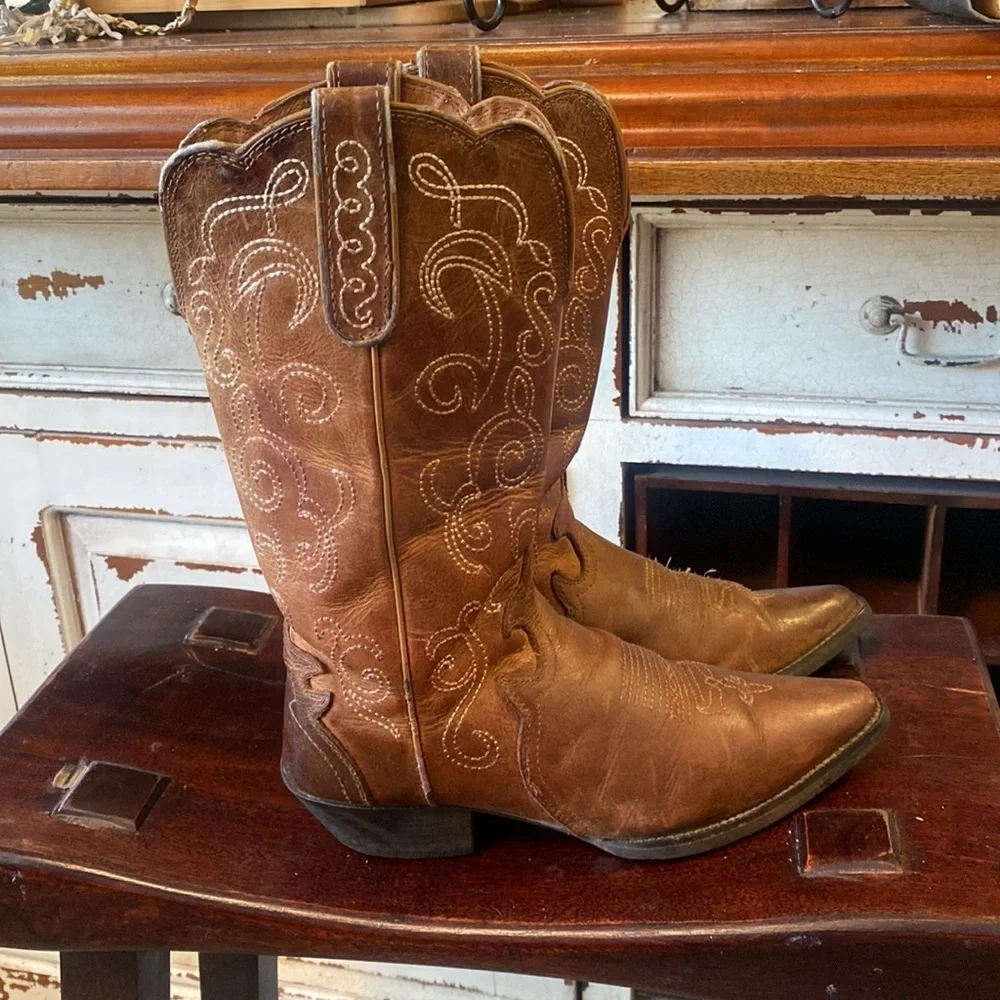 Justin Vintage western style boots size 6.5 - Picture 1 of 7